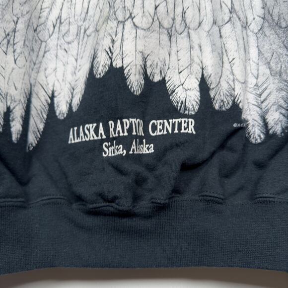 Vintage Hanes Alaska Bald Eagle 'I Am Smiling' Crewneck Sweater Men's Size M - Picture 6 of 6